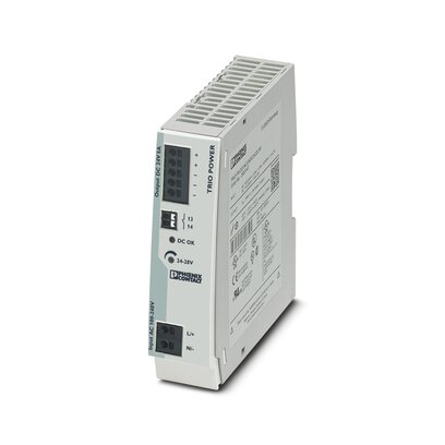 Phoenix Contact Switching Power Supply; TRIO-PS-2G/1AC/24DC/5/B+D; 24VDC OUT; 5A; 85-264VAC/99-275VDC IN; Single Phase; DIN Rail Mount; Plastic; Push-In Connection